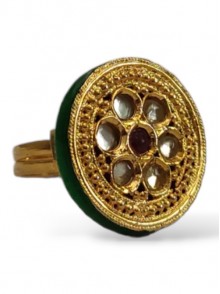 Kundan Finger Ring